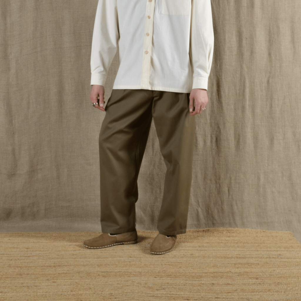 Gardener Trousers | Khaki Cotton Twill