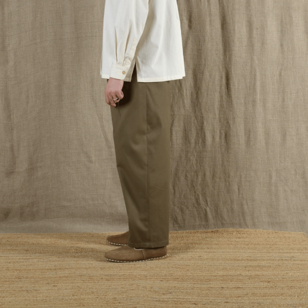 Gardener Trousers | Khaki Cotton Twill