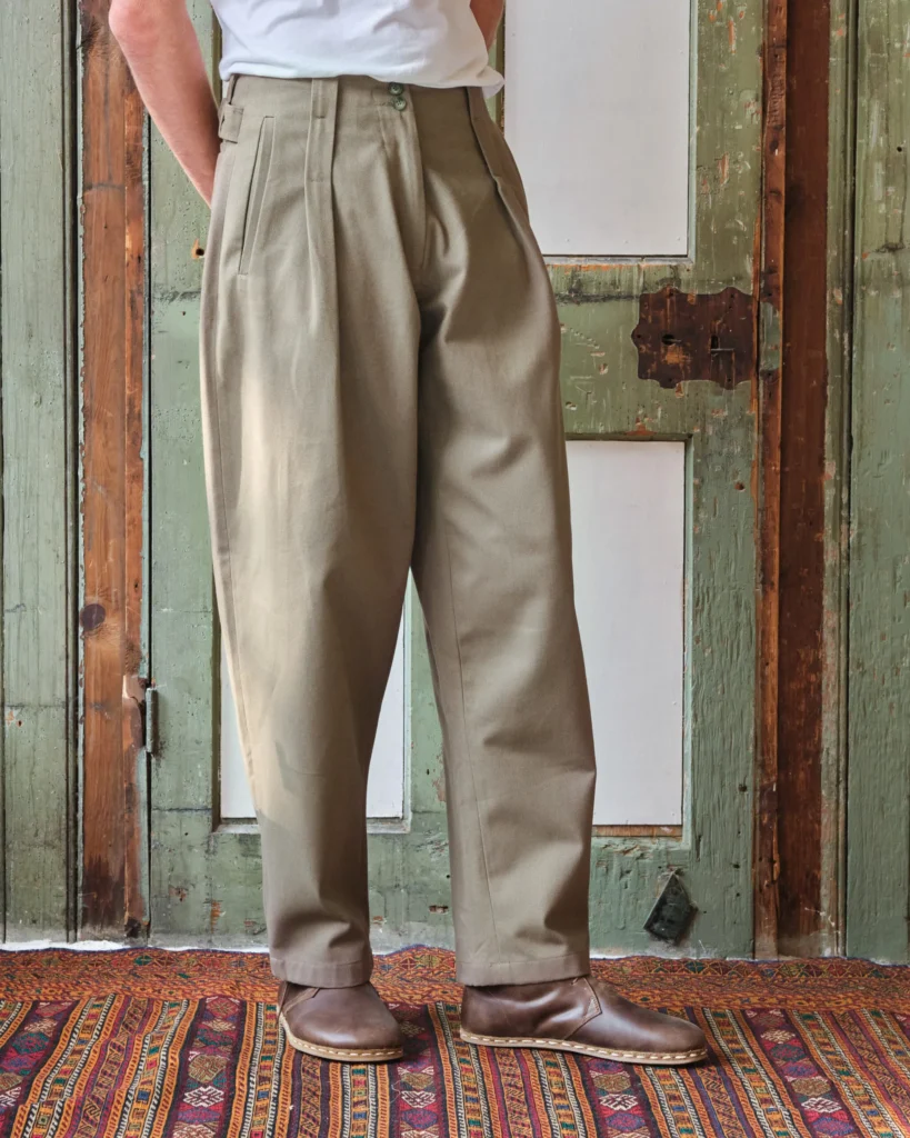 Gardener Trousers | Beige Brushed Cotton