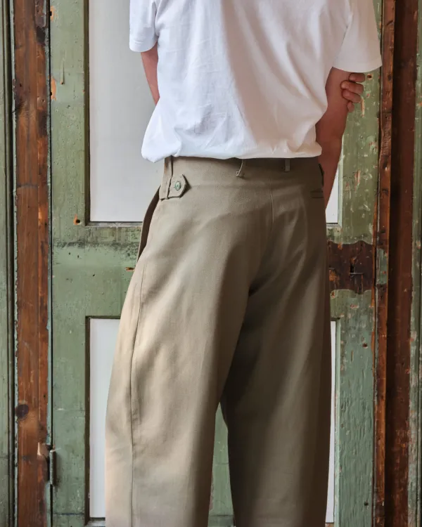 Gardener Trousers | Beige Brushed Cotton