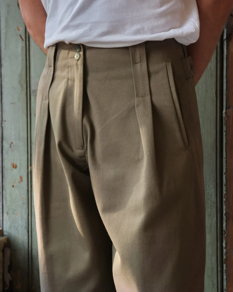 Gardener Trousers | Beige Brushed Cotton