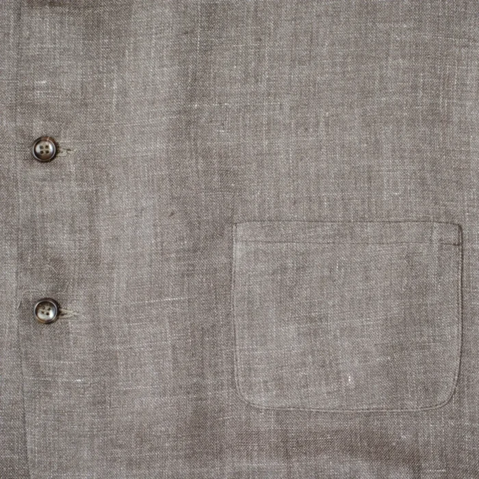 Kamali Waistcoat | Brown Irish Linen - Image 3