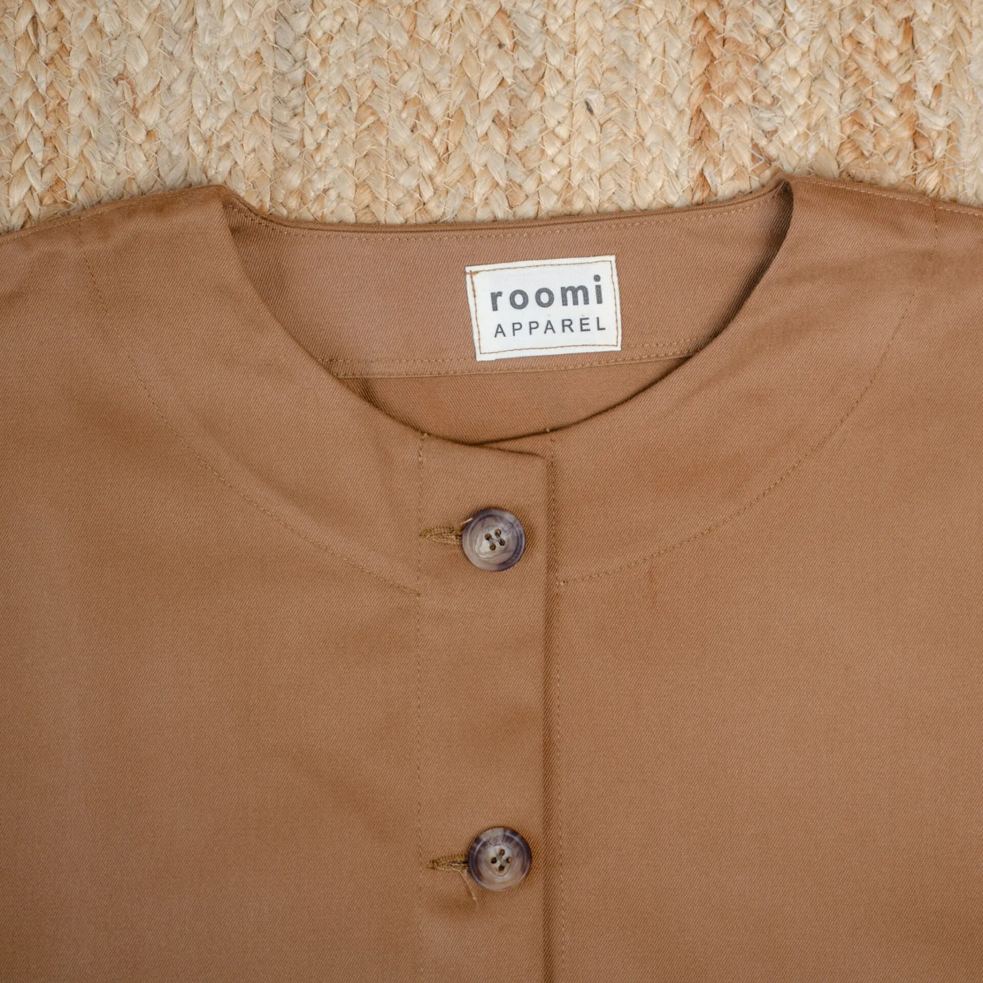 Levin Jacket | Caramel Brushed Cotton - Image 2