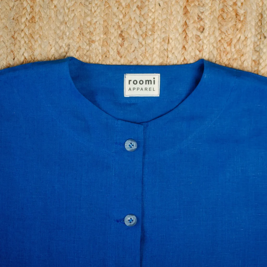 Levin Jacket | Cobalt Irish Linen