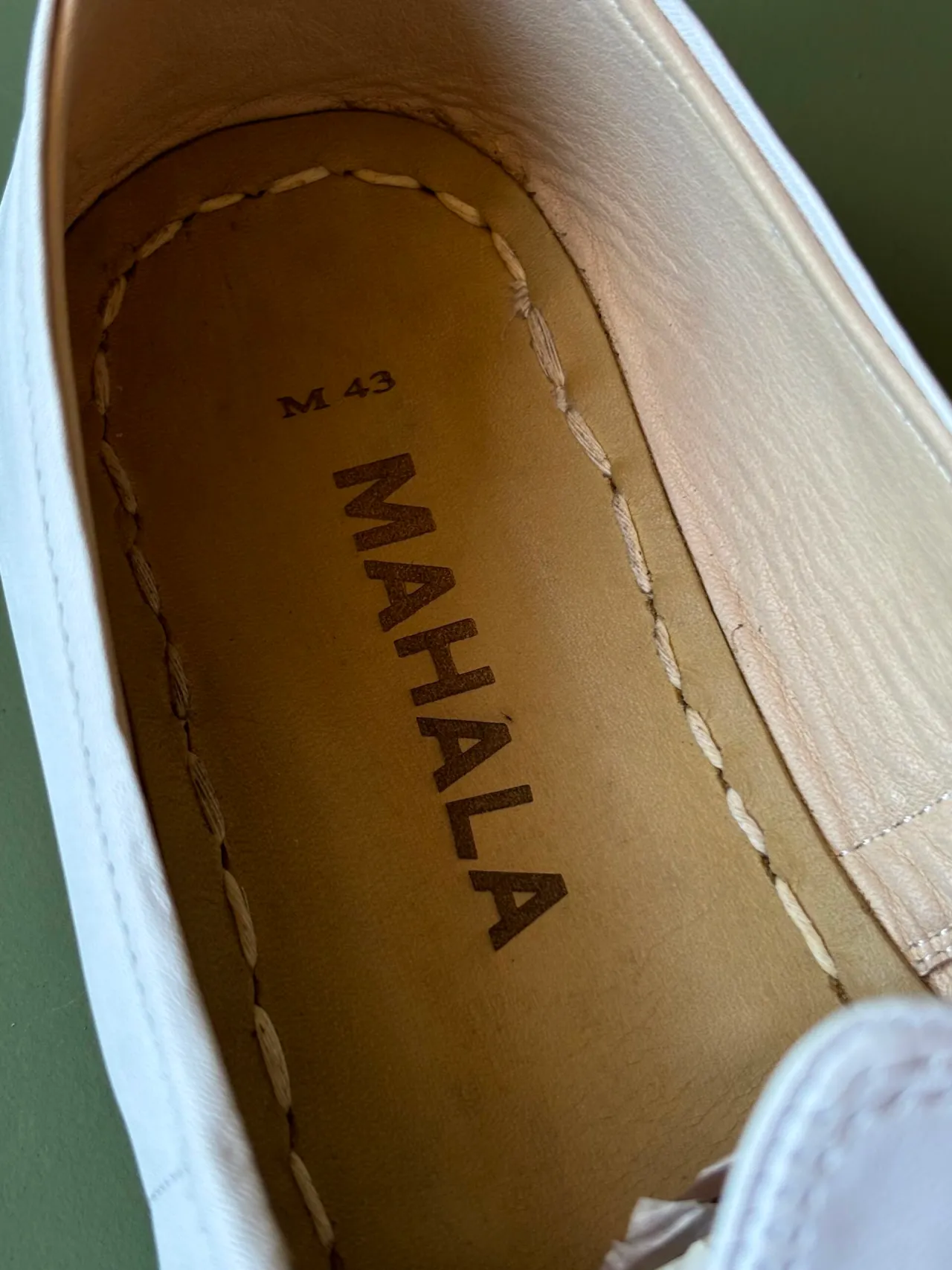Barefoot Yemeni Shoes | White Leather - Image 3