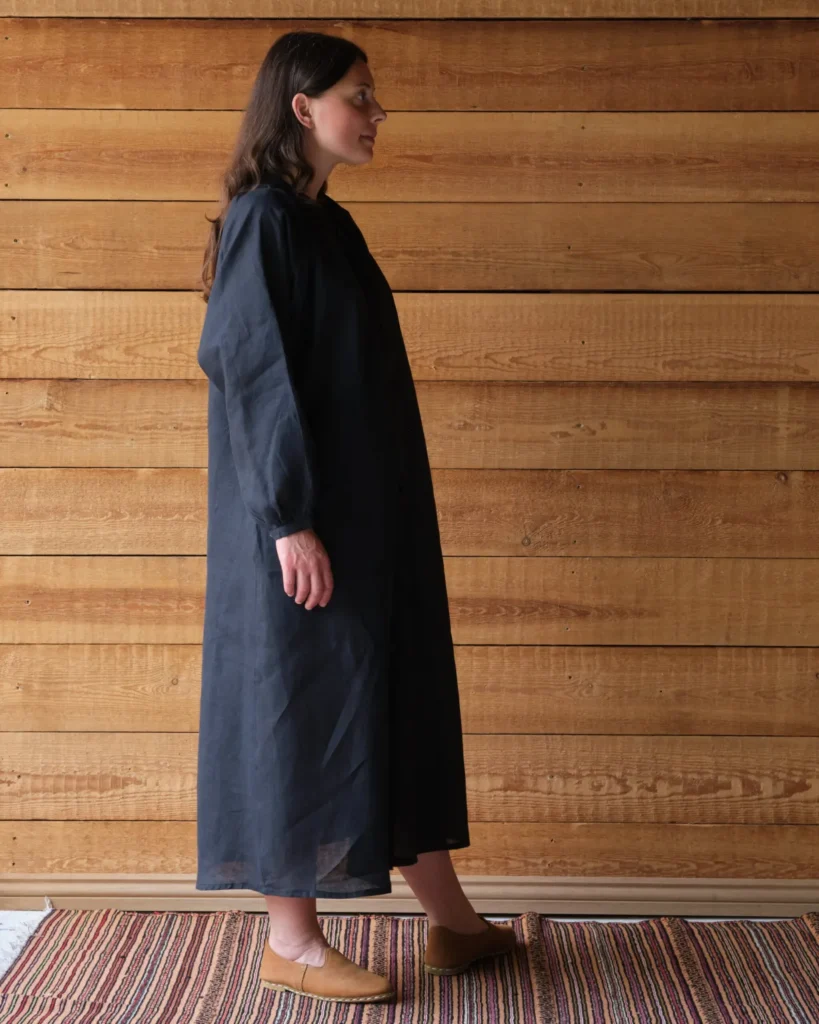 Dorothea Dress | Black Irish Linen
