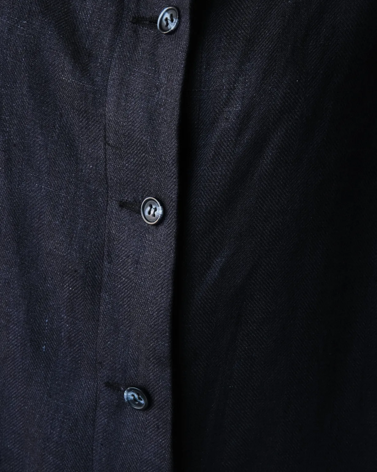 Amelia Jumpsuit | Dark Navy Irish Linen - Image 2