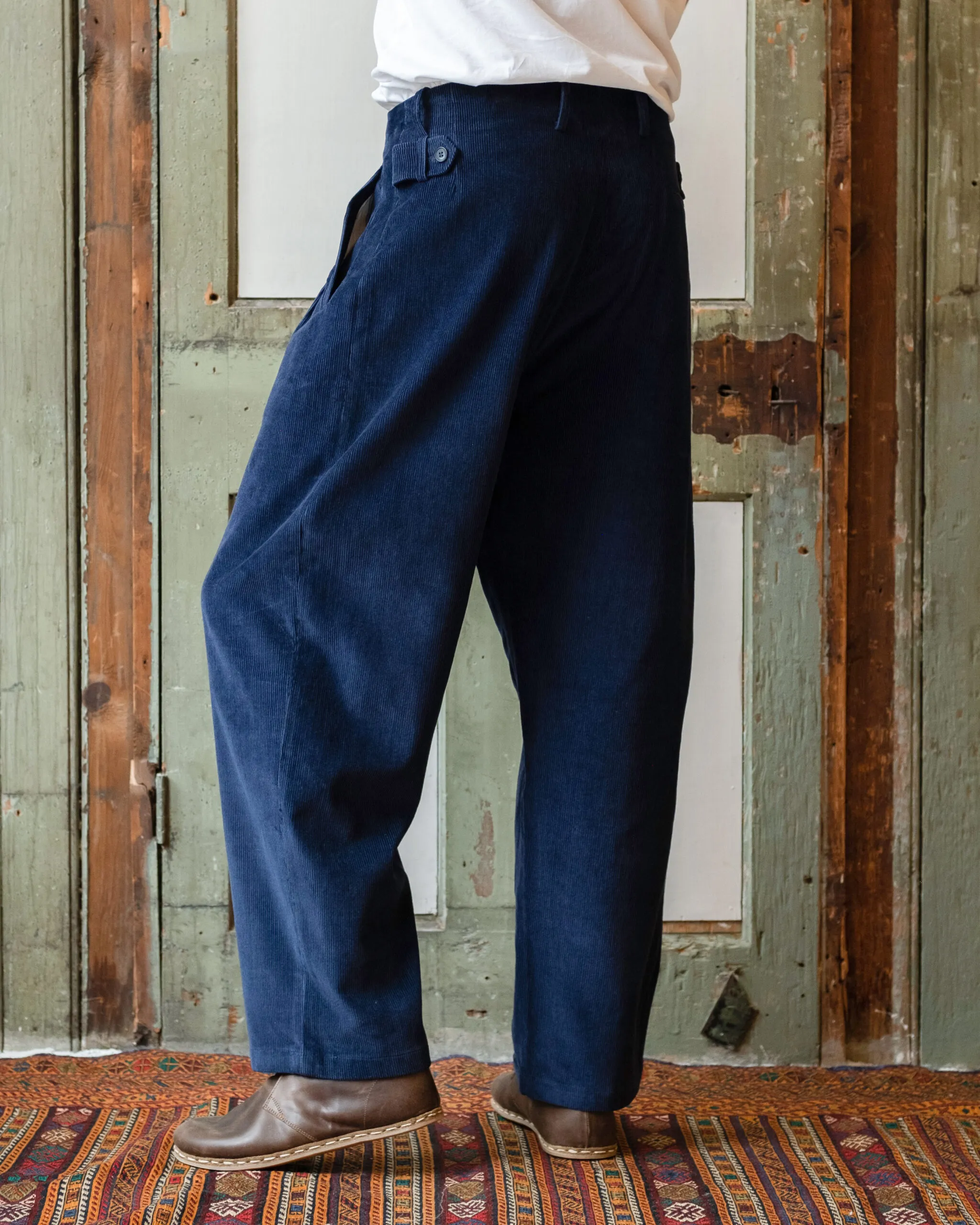 Gardener Trousers | Navy Brisbane Cord - Image 2