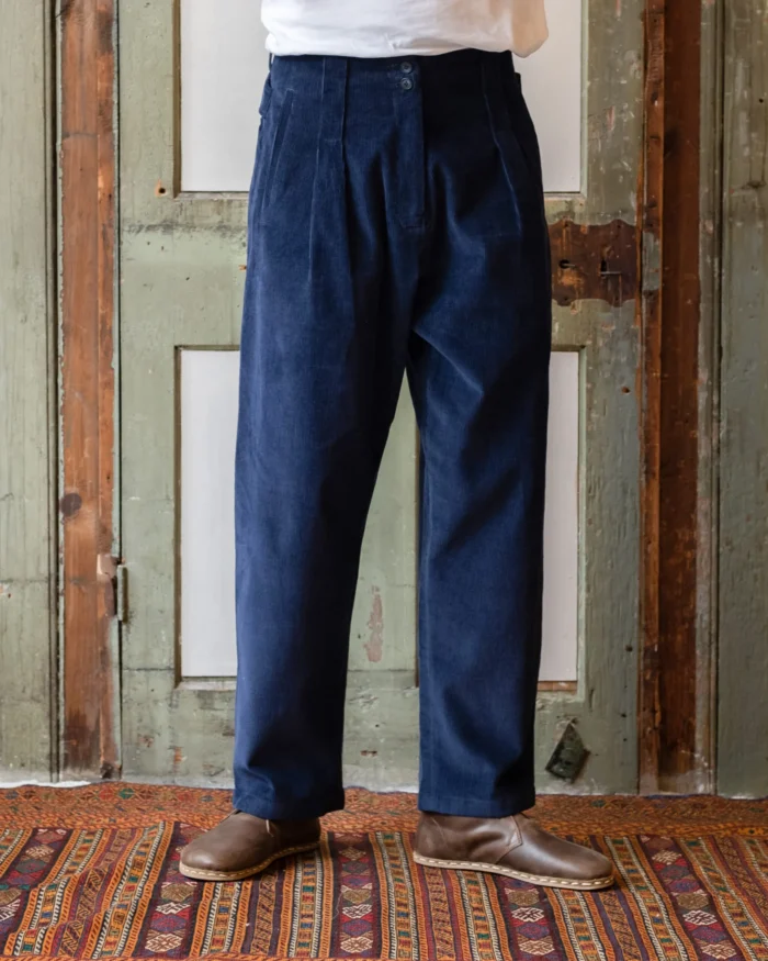 Gardener Trousers | Navy Brisbane Cord - Image 3