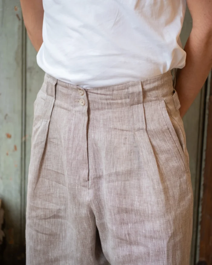 Gardener Trousers | Natural Irish Linen - Image 1