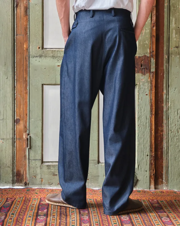 Gardener Trousers | Blue Lightweight Denim