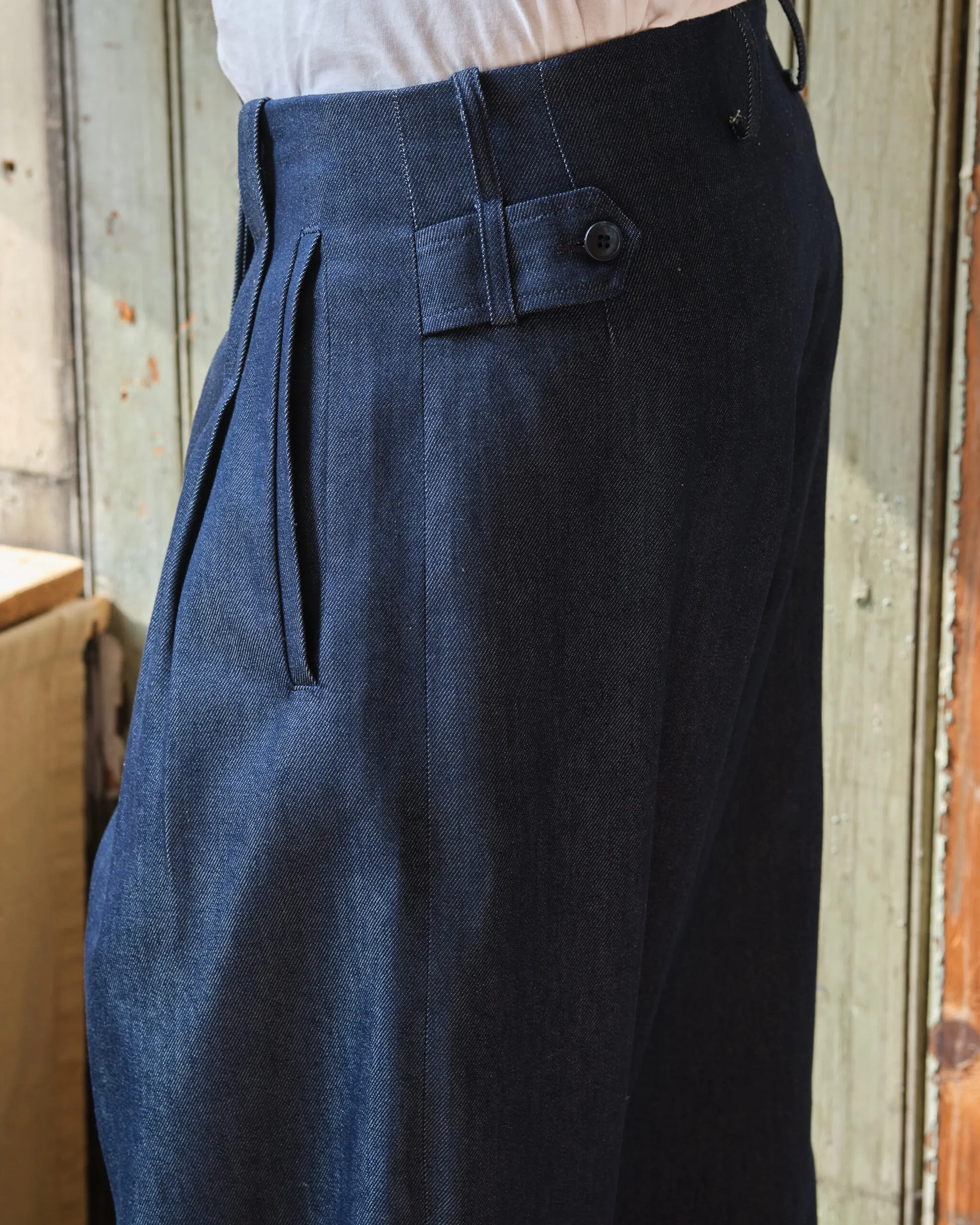 Gardener Trousers | Blue Lightweight Denim - Image 1