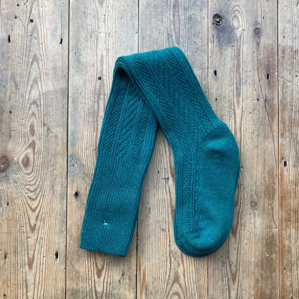 Knee-High Socks | Green Merino Wool