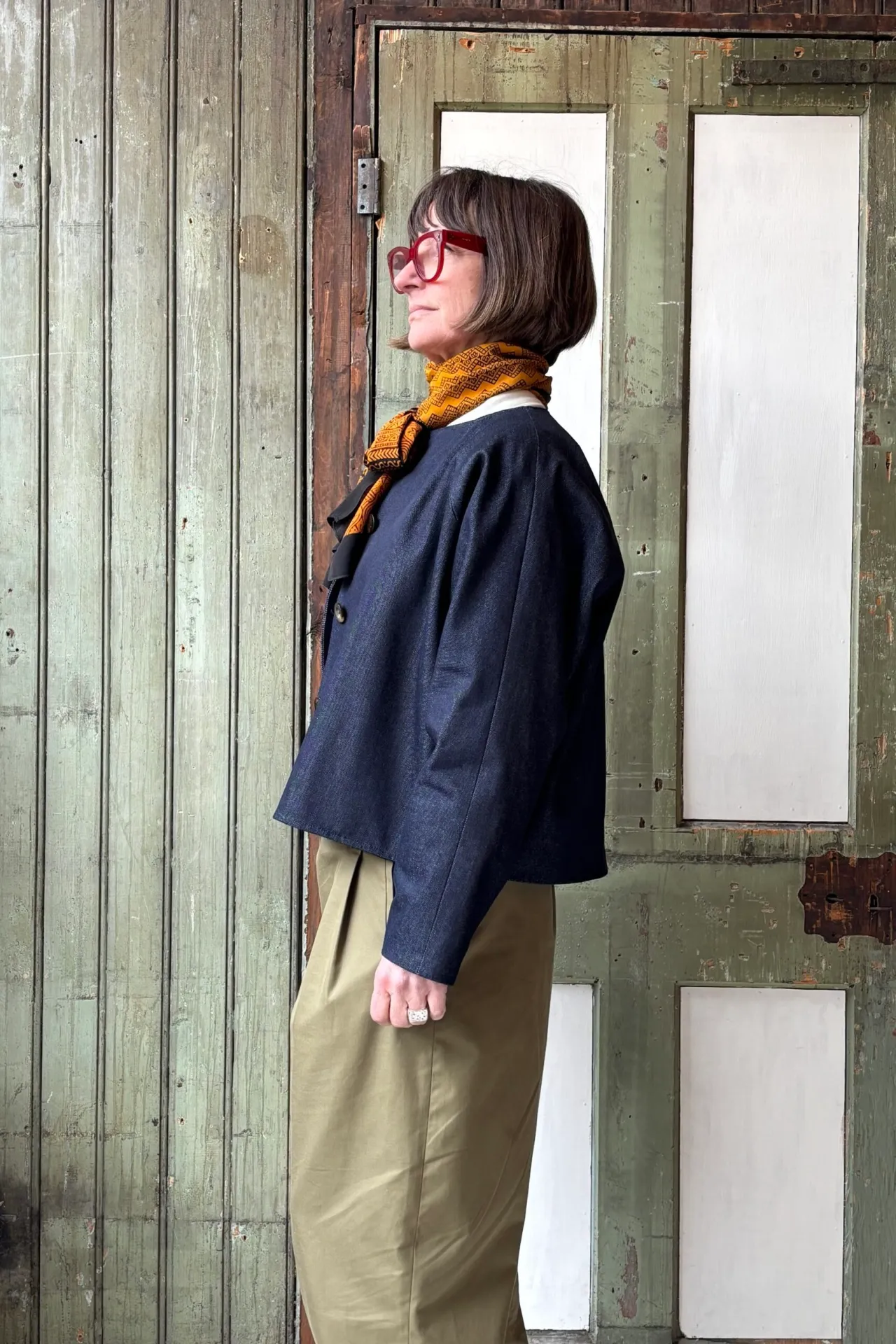 Maria Jacket | Navy Denim - Image 3