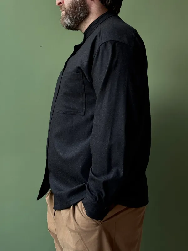 Panza Shirt | Charcoal Cashmere