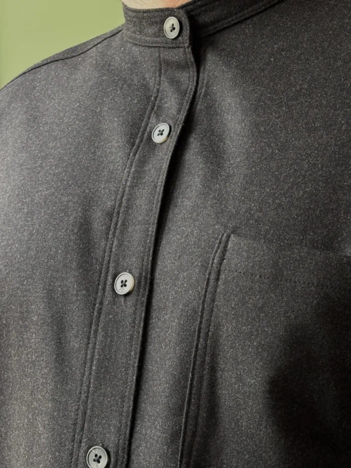 Panza Shirt | Charcoal Cashmere - Image 4