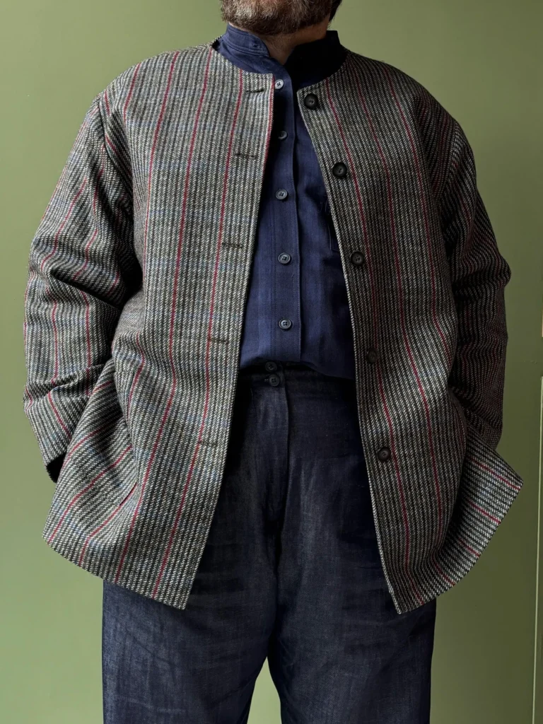 Levin Jacket | Grey Tartan Wool
