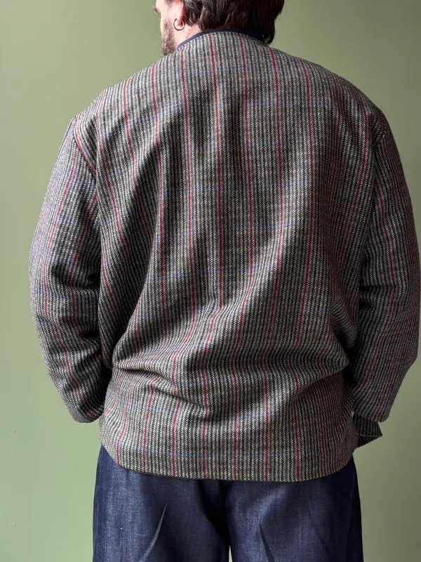 Levin Jacket | Grey Tartan Wool