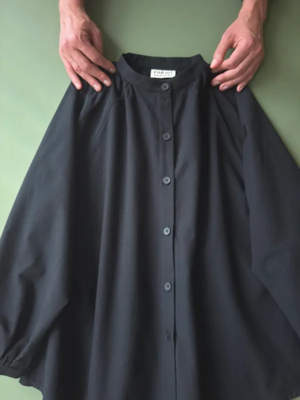 Clementine Blouse | Black Cotton