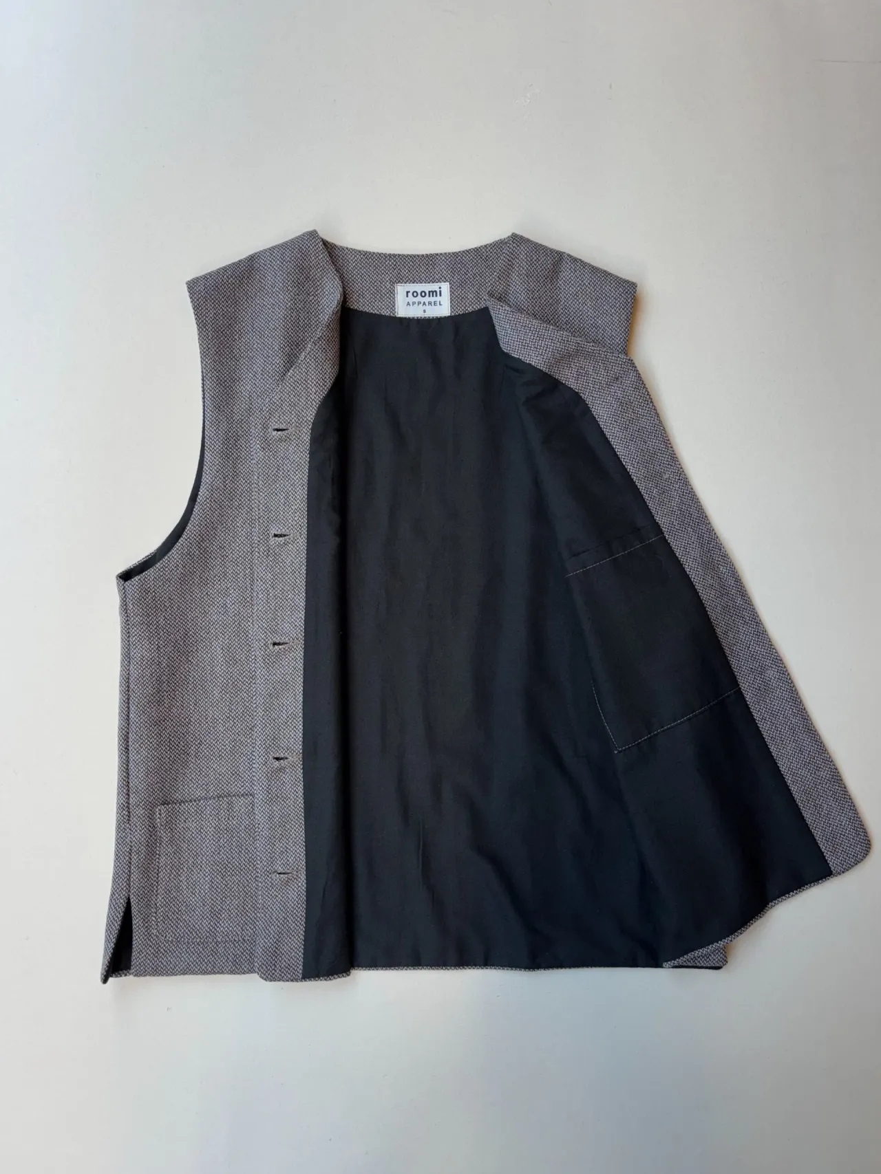 Kamali Waistcoat | Neutral Wool - Image 2