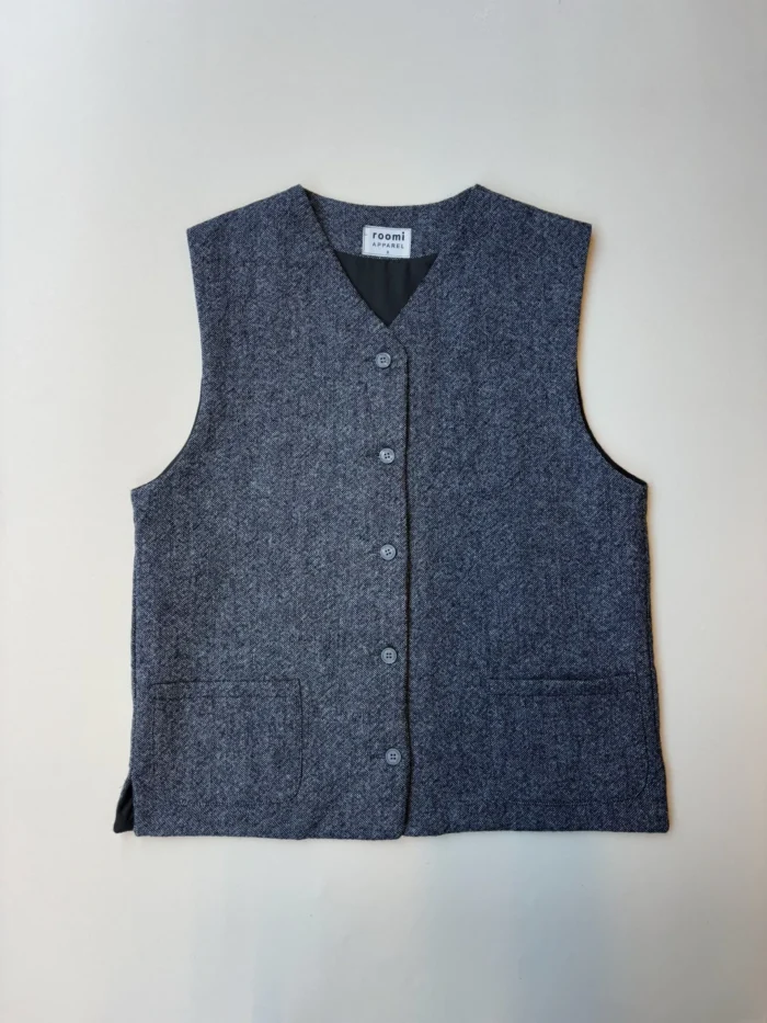 Kamali Waistcoat | Grey Wool - Image 1