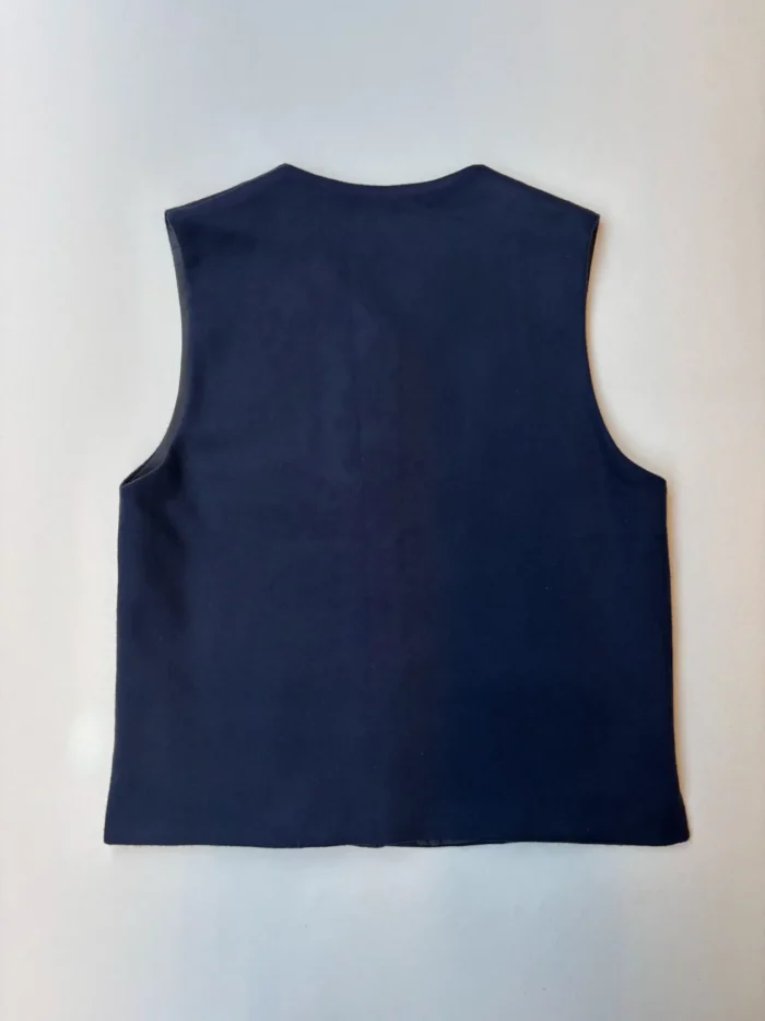 Kamali Waistcoat | Navy Wool - Image 4