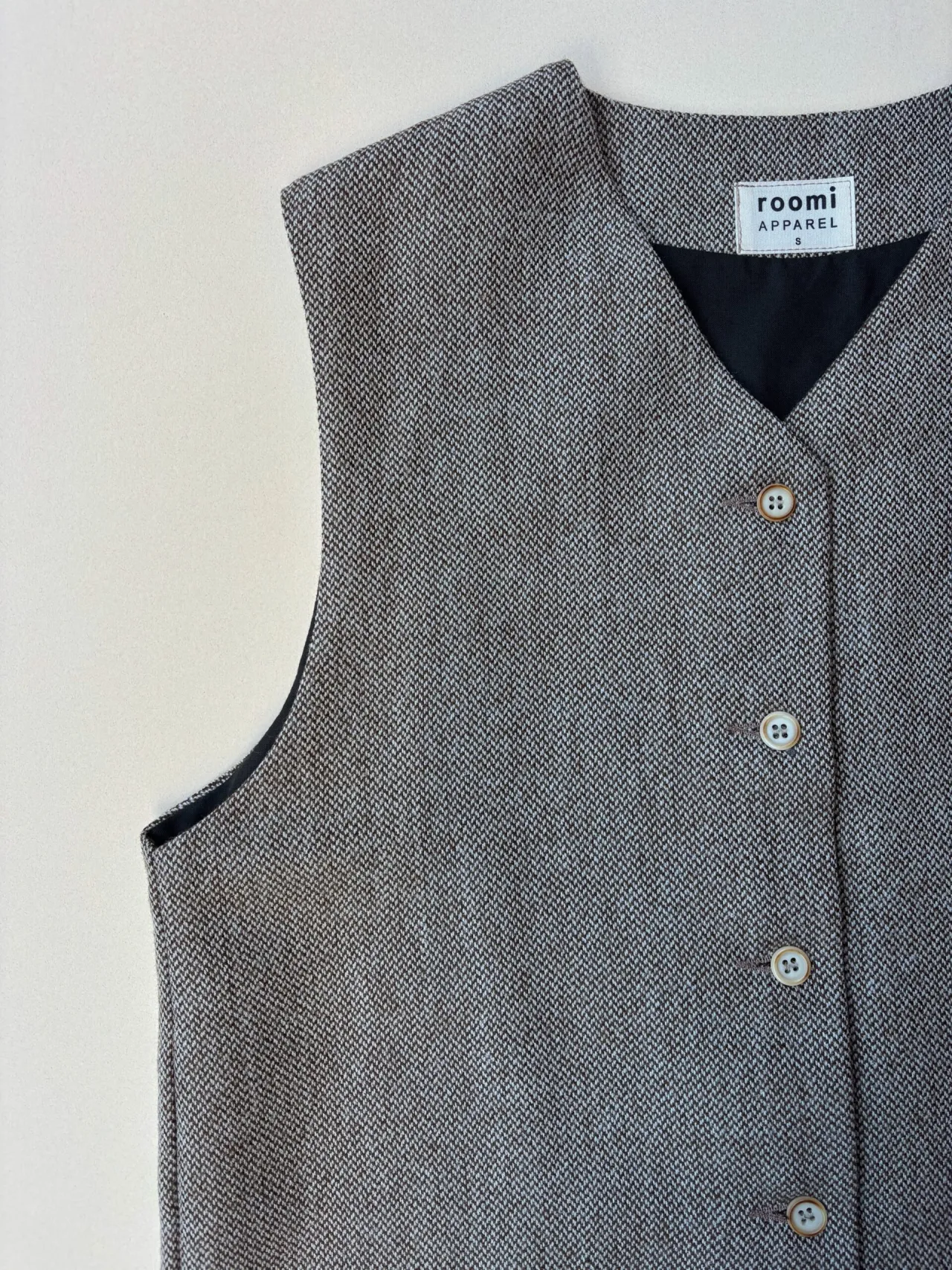 Kamali Waistcoat | Neutral Wool - Image 4