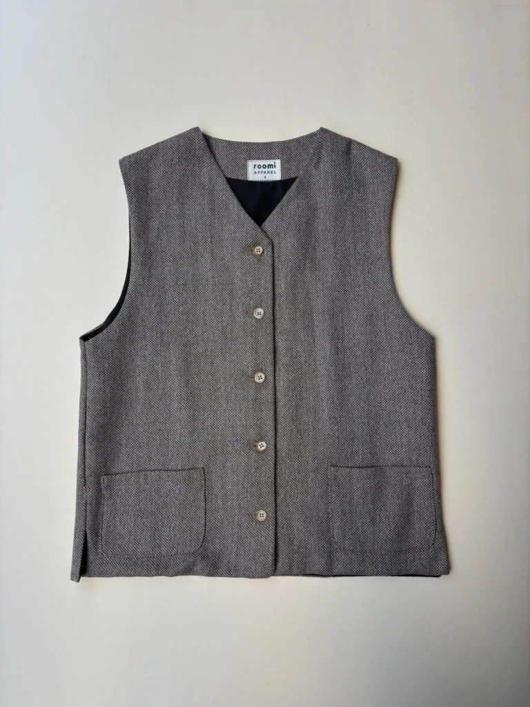 Kamali Waistcoat | Neutral Wool