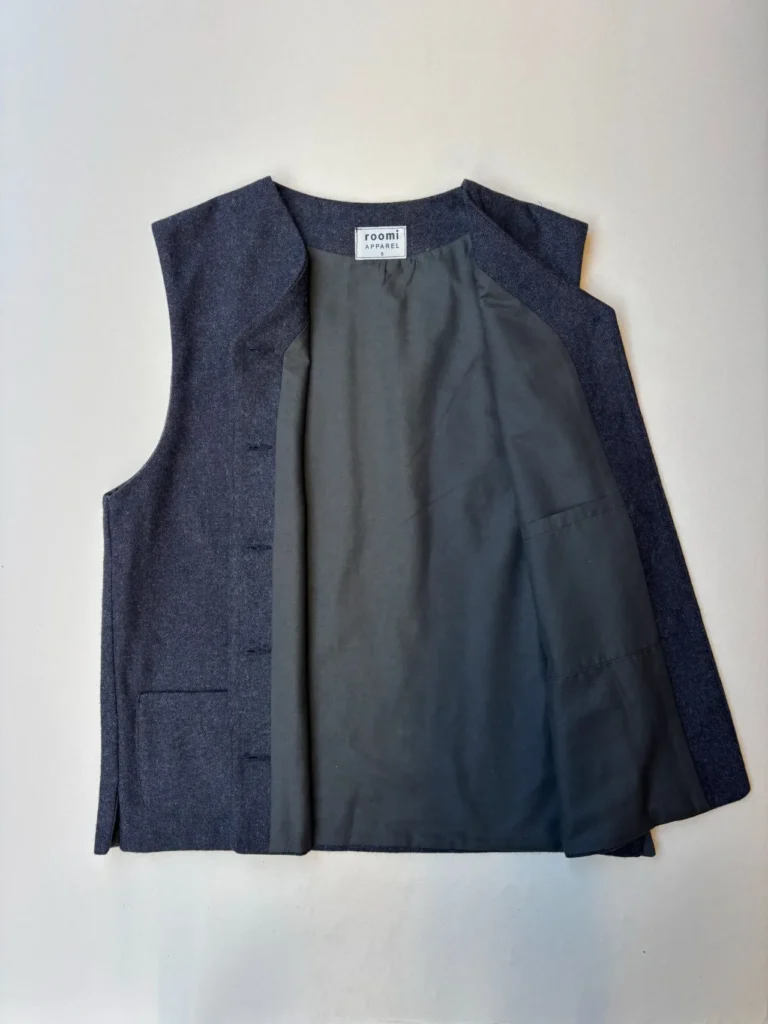 Kamali Waistcoat | Charcoal Wool
