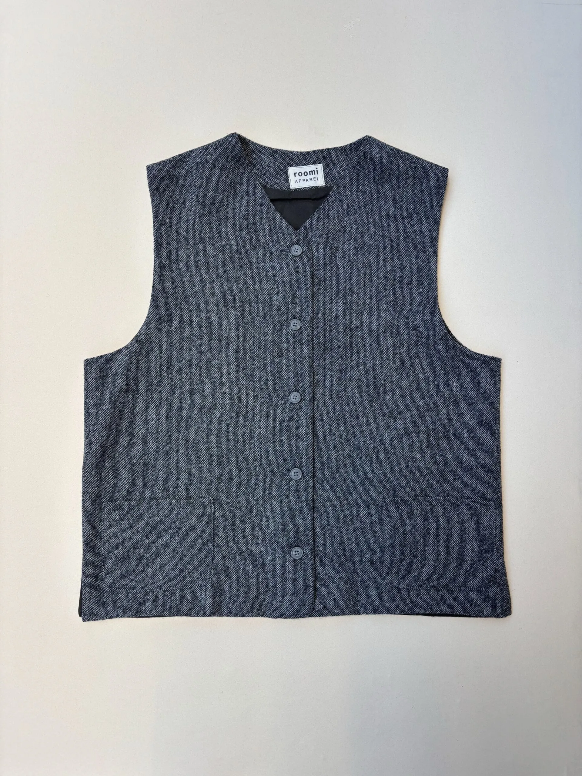 Kamali Waistcoat | Grey Wool - Image 1