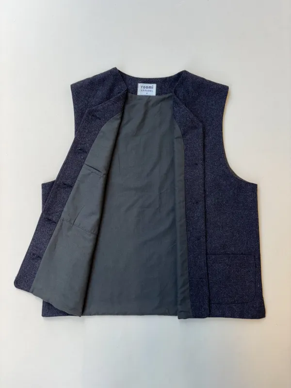 Kamali Waistcoat | Charcoal Wool