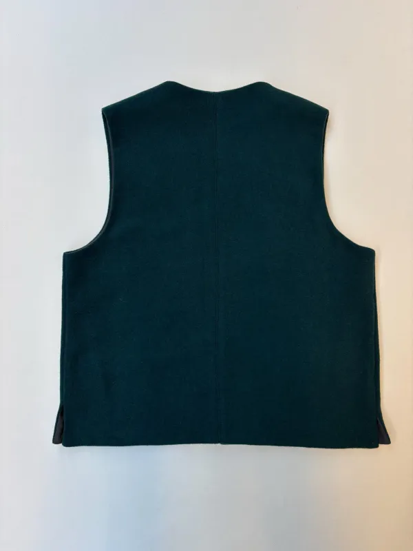 Kamali Waistcoat | Green Wool