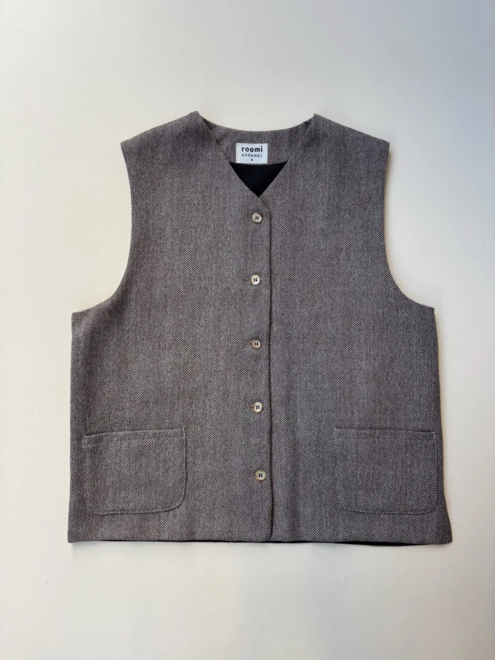 Kamali Waistcoat | Natural Wool - Image 1