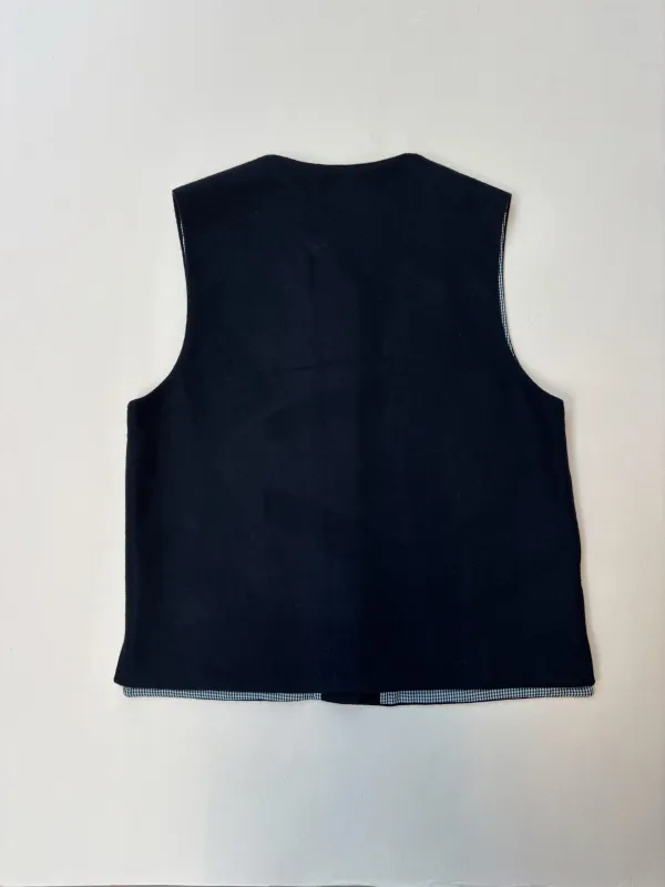 Kamali Waistcoat | Black Wool