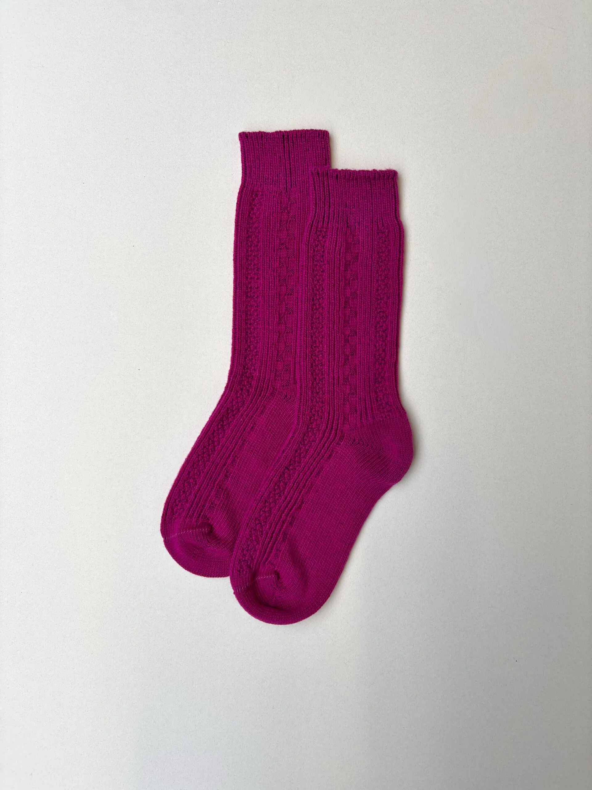 Socks | Magenta Merino Wool - Image 1