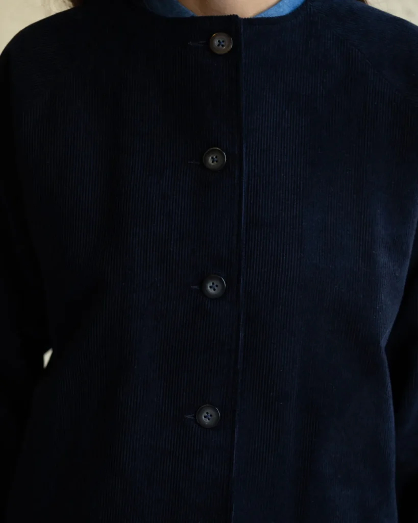 Maria Jacket | Navy Needlecord