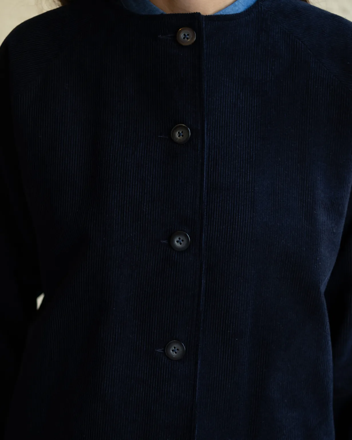 Maria Jacket | Navy Needlecord - Image 4