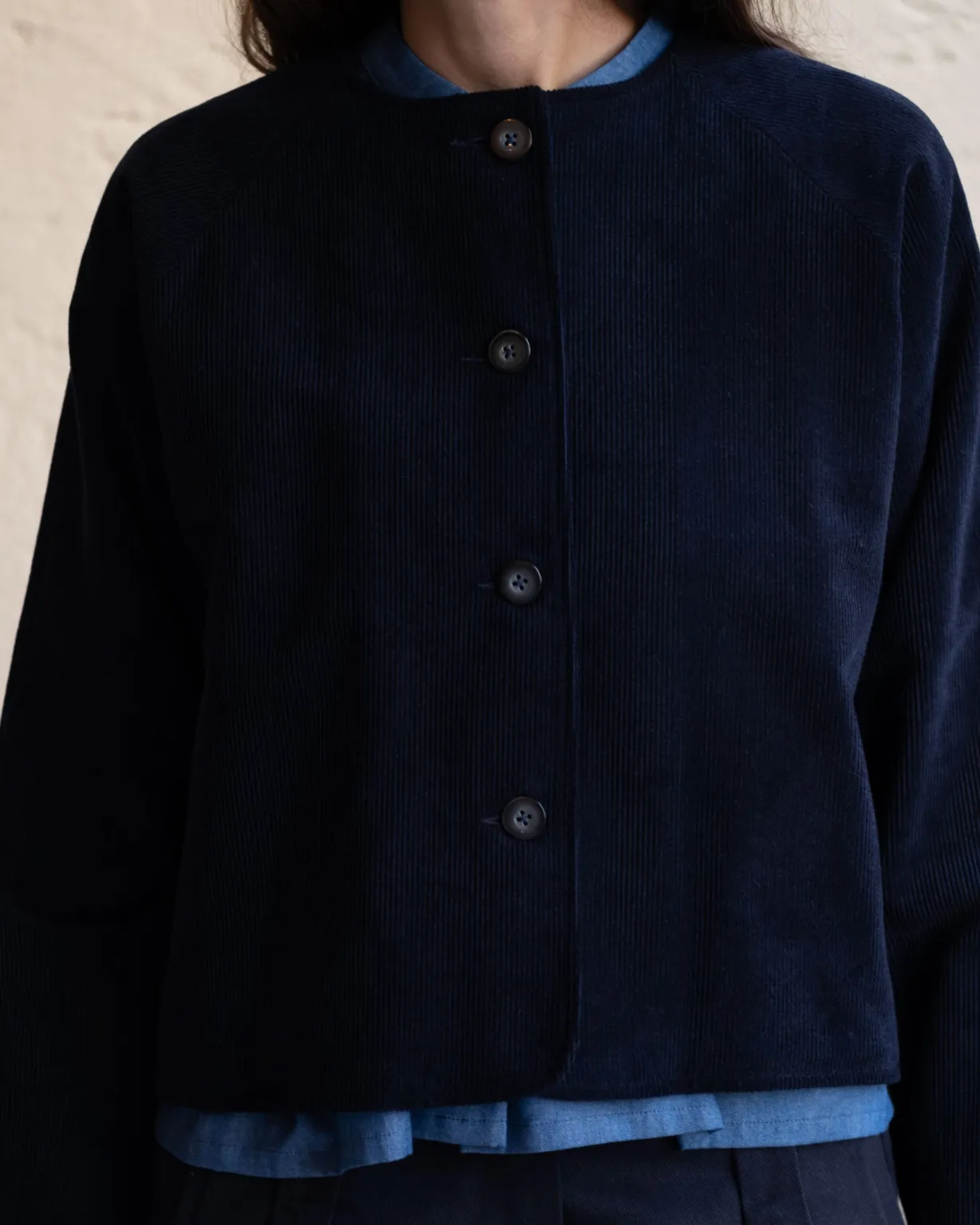 Maria Jacket | Navy Needlecord - Image 5