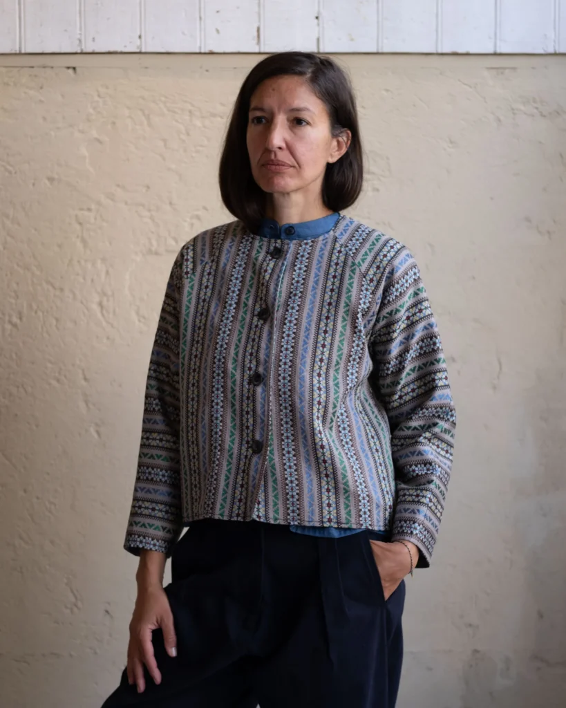 Maria Jacket | Patterned Silk-wool Blend
