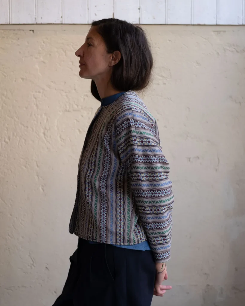 Maria Jacket | Patterned Silk-wool Blend