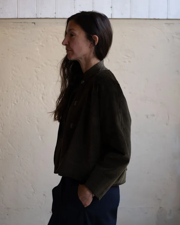 Maria Jacket | Dark Olive Brisbane Cord