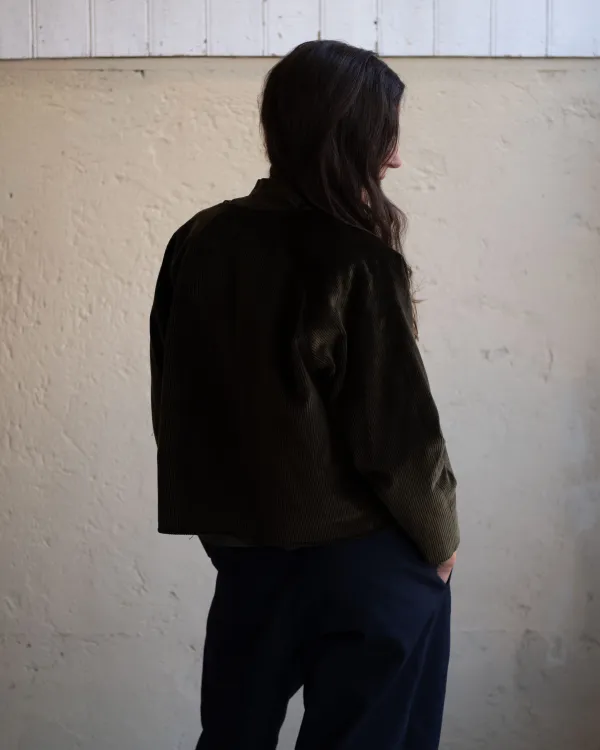Maria Jacket | Dark Olive Brisbane Cord