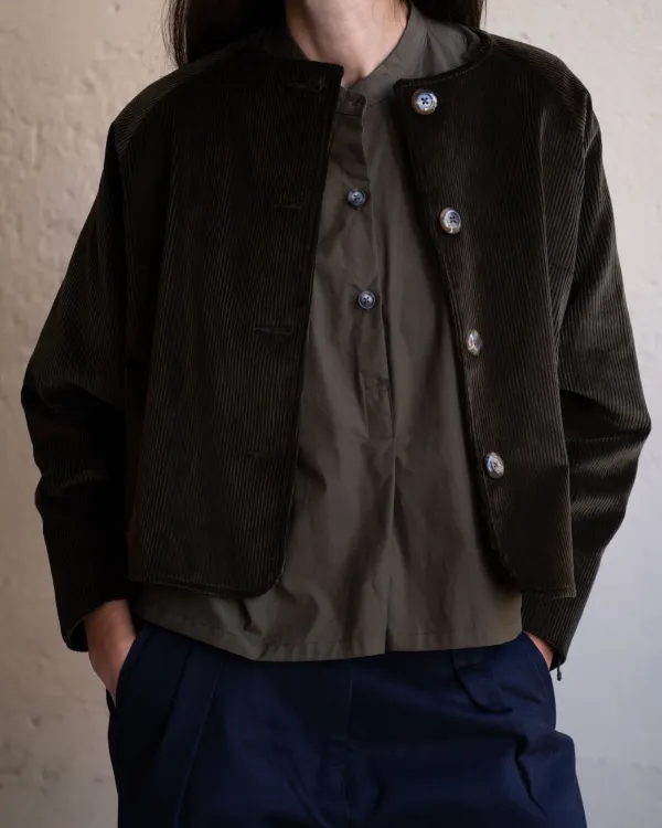 Maria Jacket | Dark Olive Brisbane Cord