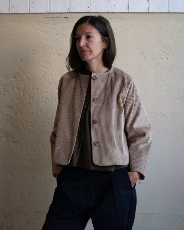 Maria Jacket | Beige Corduroy
