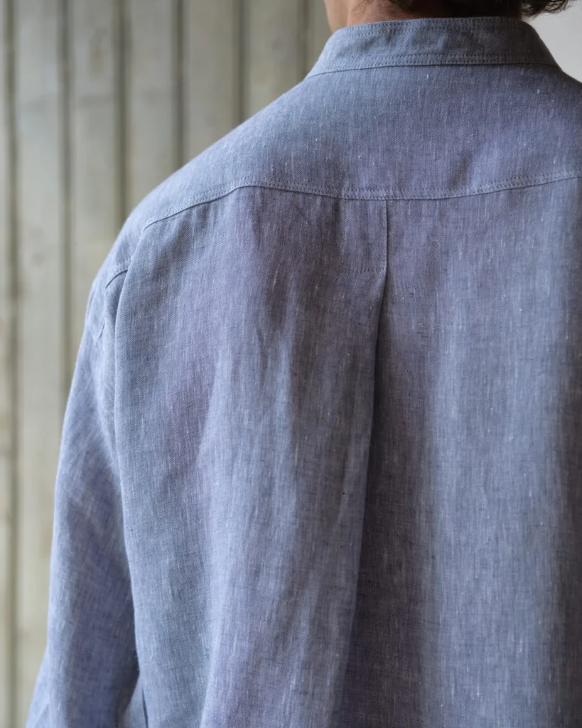 Panza Shirt | Pale Blue Irish Linen