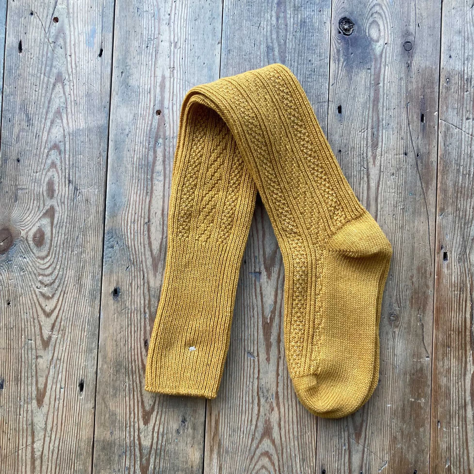 Knee-High Socks | Mustard Merino Wool - Image 1