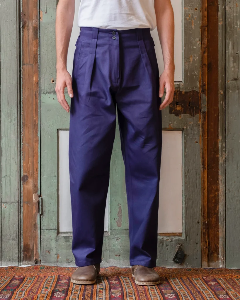 Gardener Trousers | Indigo Cotton Twill