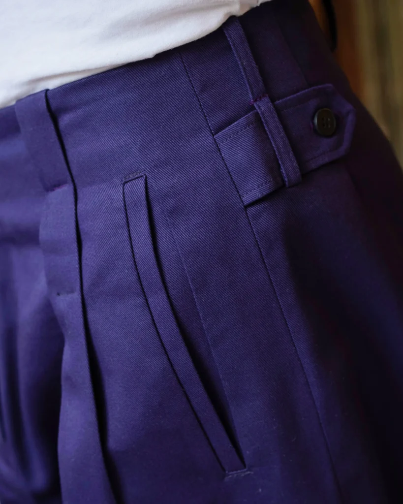 Gardener Trousers | Indigo Cotton Twill