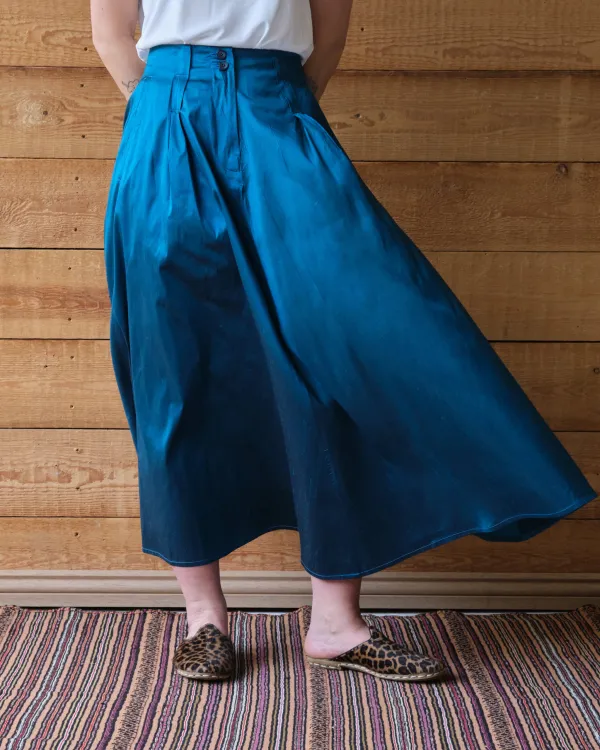 Coralie Skirt | Sapphire Silk