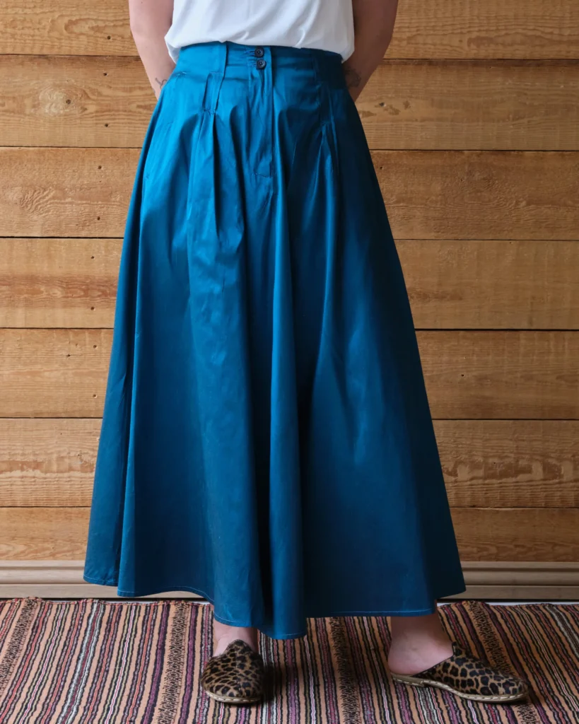Coralie Skirt | Sapphire Silk